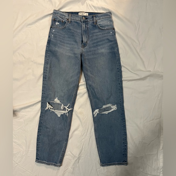 Women’s Blue Distressed Jeans - Picture 1 of 2